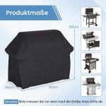 Grillikate 132x66x100 cm Must Oxfordi Kangas