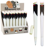 Must-valge geelpliiats sinise tindiga 16,5 cm Cat