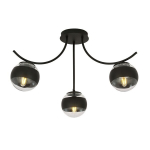 Emibig laelamp Boston 3 Must/Triibuline