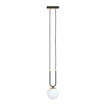 Emibig ripplamp Glam 1, must/valge
