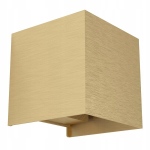 Led seinavalgusti Eglo Valmontone, kuubik, 10cm, matt messing
