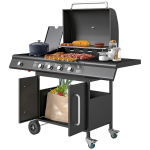Gaasigrill Daleway 5 p&otilde;letiga, 129,5 x 110 cm, must