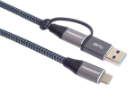 USB-C kaabel - PREMIUMCORD - ku31cq2 - 2 m - Super Speed 20 Gbit/s - USB-A adapter