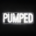 LED neoonm&auml;rk "Shots Pumped Brand Board" koos EL-i adapteriga