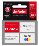 Tindi kassett - Activejet AC-561NX k&otilde;rge tootlikkusega 18ml &uuml;hilduv Canon CL-561XL jaoks V&auml;rv: ts&uuml;aan, magenta, kollane, Kollane
