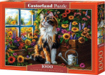 Pusle kassiga Castorland Blooming Cat Meditation C-105342-2, 1000 tk.