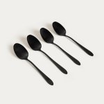 Homla teelusikate komplekt Abele, must, 4 tk.