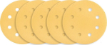 Lihvimisketas Grafiit 180mm K120, 5 tk., 8 auku