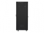 Installation cabinet rack 19 37u 600x800 black, black glass door lcd (Flat pack)