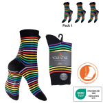 V&auml;rvilised naiste sokid Footstar Your style, 3 paari