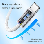Kiire s&uuml;nteeskabel USB-C USB-C-ga, Blue 150cm