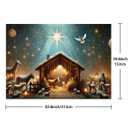 Rustic Stseen Taust - Klassikaline S&otilde;im T&auml;htetaevaga Pickify, 212.85&times;151.89 cm