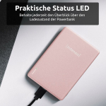 Akupank Intenso akupank Powerbank MW5000 ros&eacute; 5000mAH magnetic Wireless