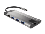 Natec Fowler Plus Usb-c dokk Hdmi, Rj-45, Sd-kaardi lugejaga