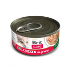 Brit Care Real Chicken in gravy konserv kassidele 80g