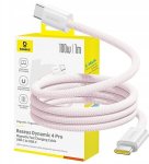 Baseus Dynamic 4 Pro Usb-c kaabel 100w Pd, 1m, roosa