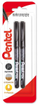 Pentel Nmf50 t&auml;ppismarker, 2 tk., must