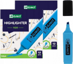 Sinine tekstimarker D.rect, 24 tk, kaldotsaga