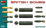 Liimitav mudel MiniArt 49023 British Bombs 1/48