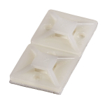 Kaablisideme kinnitusalus HAUPA, valge, isekleepuv, 28x28mm, 4.8mm, plastist, (100)