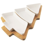 Suupistete kausikute komplekt, 4 tk. Orion, Užkandžių dubenėlių porcelianinė balta WHITELINE 28 cm 4 vnt.