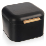 Leivakast, 21,5&times;20&times;14,5 cm Orion, Chlebak metalowy czarny BLACK 21,5x20x14,5 cm