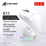 Shark X11 Bluetooth Wireless Game Mouse, RGB - valge