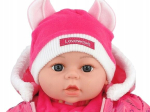 Roosa heliga beebinukk, 45 cm