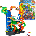 Interaktiivne m&auml;ngukomplekt Hot Wheels City Ultimate T-Rex garaaž Mattel, JHL98