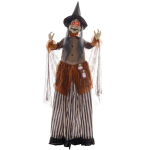 Halloweeni dekoratsioon n&otilde;id v&otilde;lujoogipudeliga, 183 cm, must