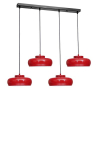 Opviq rippvalgusti 9029-6, punane/must