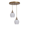 Opviq ripplamp 9063-2, kuldne/valge