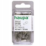 Haupa isoleeritud liitmikud 4mm&sup2;/10mm, 25 tk.