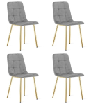 4-osaline s&ouml;&ouml;gitoolide komplekt Kara, hall/kuldne