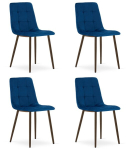 4-osaline s&ouml;&ouml;gitoolide komplekt Kara, sinine/pruun