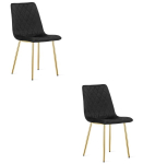 2-osaline s&ouml;&ouml;gitoolide komplekt Turin, must/kuldne