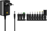 &Uuml;likompaktne toiteadapter - Goobay - 18 W - 11 adapterit - &Uuml;lekuumenemise kaitse - Reguleeritav pinge