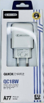 Usb kiirlaadija 22.5w, Quick Charge 3.0, valge