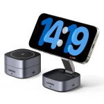 UGREEN 2-&uuml;hes QI laadija iPhone'i AirPodsidele 20W koos USB-C - USB-C kaabliga 1M