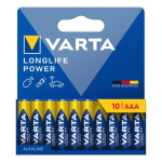 AAA patareid - Varta - Longlife Power - Leelispatareid - Komplekt 10-st - Valmistatud Saksamaal