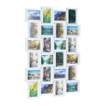 24 fotost koosnev kollaaž 59x86x2,5 cm, valge