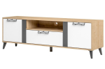TV-kapp Moet 25, 170x55x42 cm, pruun/valge/hall