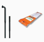 Jalgratta kodarad CNSPOKE DB474 roostevabast terasest 288 mm mustad kerged butted, komplektis 36 tk