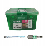Spax terrassikruvid 4,5x60mm, 250 tk + ots