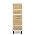 Kummut Mebelbos Borg 5s 40, 40x38,8x120,4 cm, pruun/liivakarva