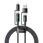 MCDODO USB-C kaabel USB 4IN1 kiirlaadija iPhone'i Lightningule PD 60W 1M