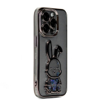 iLike iPhone 15 Pro Silikoonist &uuml;mbris Tr&uuml;kk Desire Rabbit Must