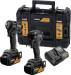 DEWALT Juhtmevaba l&ouml;&ouml;kpuur DCK2224MP2T-QW, 18 V aku, 2 x 5Ah, 400 Nm pingutusmoment, 600 Nm vabastamismoment