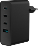 Natec GaN 100W universaalne USB laadija, 3X USB-C, 1X USB-A, Must