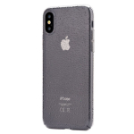Devia Amber Aizmugurējais Plastikata Apvalks ar priek&scaron; Apple iPhone X / XS Caurspīdīgs - Melns